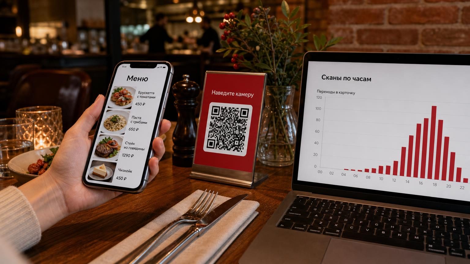Электронное меню для кафе и ресторана: QR как точка контакта
